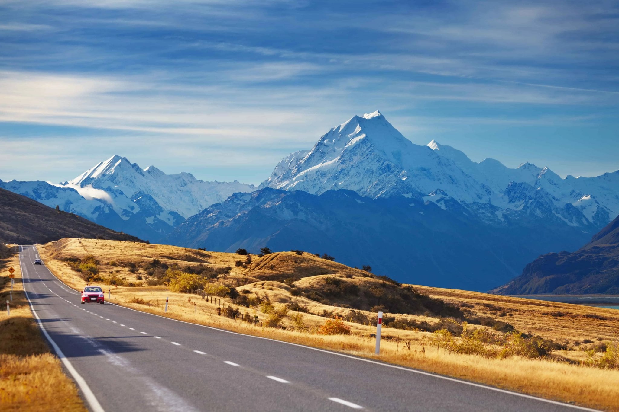 New Zealand i bil & tog